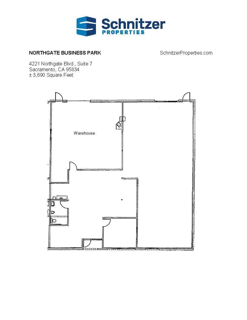 4135 Northgate Blvd, Sacramento, CA for lease Floor Plan- Image 1 of 1