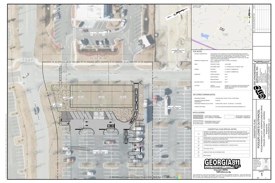 1565 Pooler Parkway, Pooler, GA for lease - Site Plan - Image 1 of 4