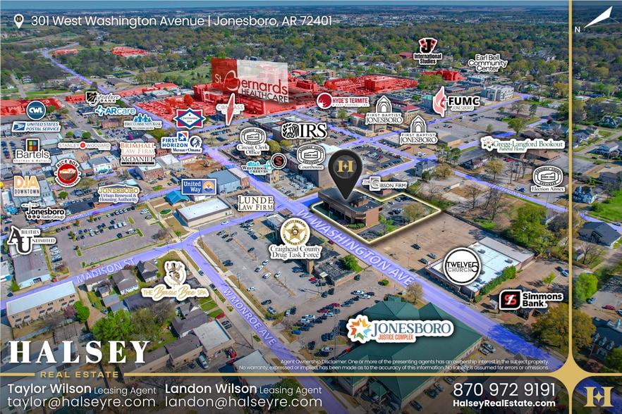 301 W Washington Ave, Jonesboro, AR for lease - Building Photo - Image 3 of 4