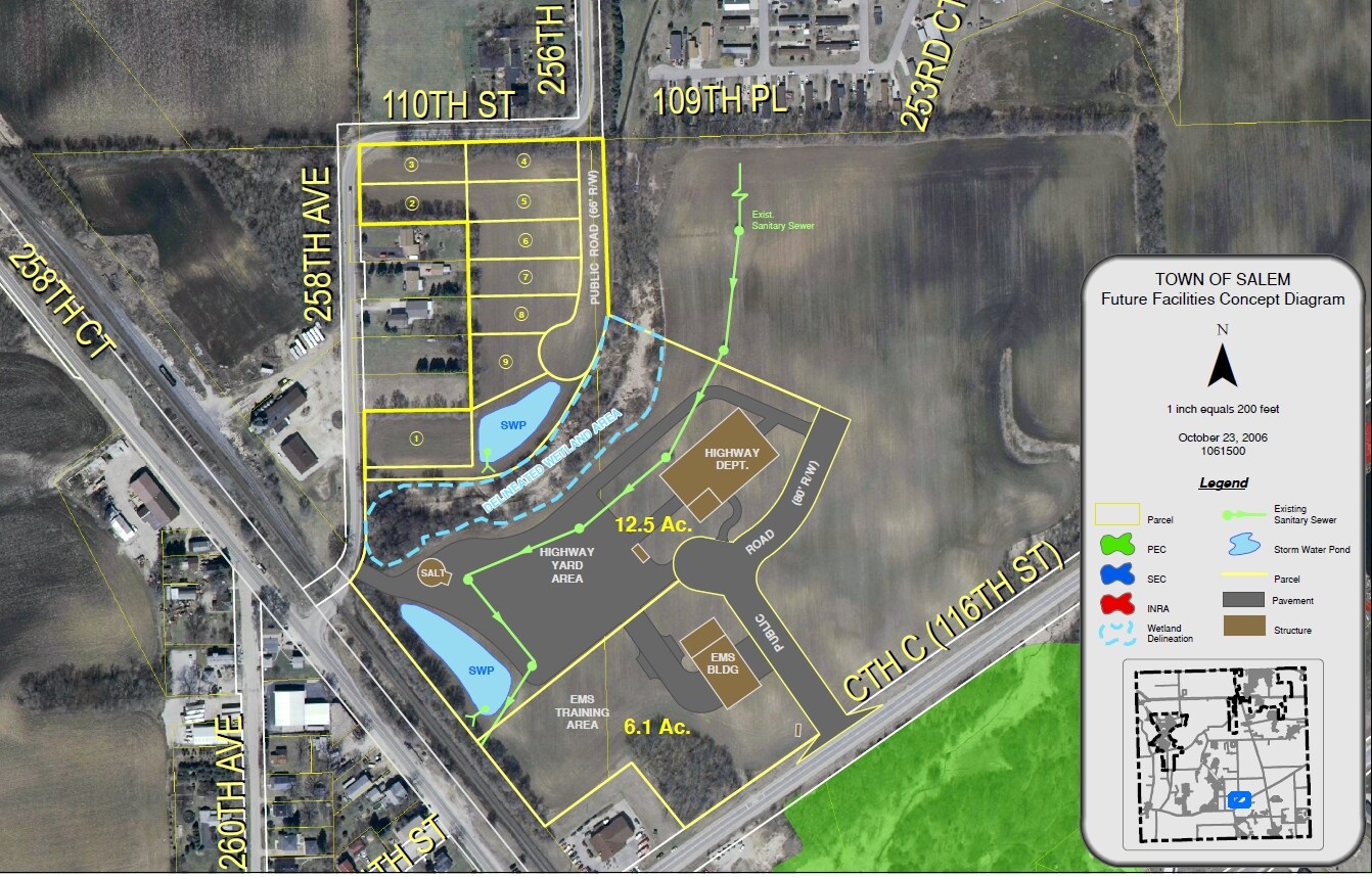 254th Ct, Trevor, WI for sale Aerial- Image 1 of 1