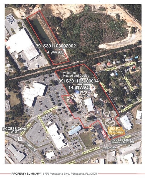 6709 Pensacola Blvd, Pensacola, FL for sale - Aerial - Image 2 of 24