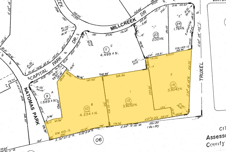 1740 Creekside Oaks Dr, Sacramento, CA for lease - Plat Map - Image 2 of 4