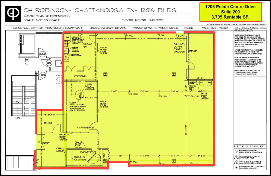 1206 Pointe Centre Dr, Chattanooga, TN for lease - Floor Plan - Image 2 of 4