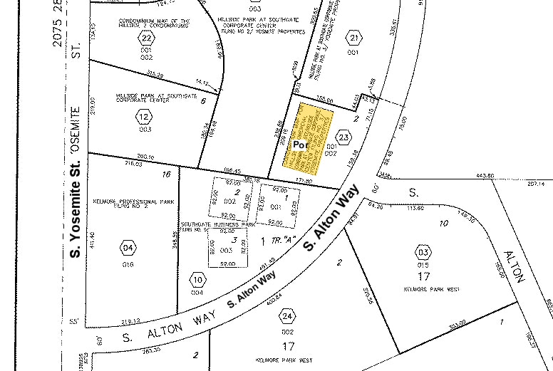 7343 S Alton Way, Centennial, CO for lease - Plat Map - Image 3 of 6