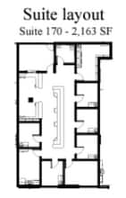 17521 St. Lukes Way, The Woodlands, TX for lease Floor Plan- Image 1 of 2