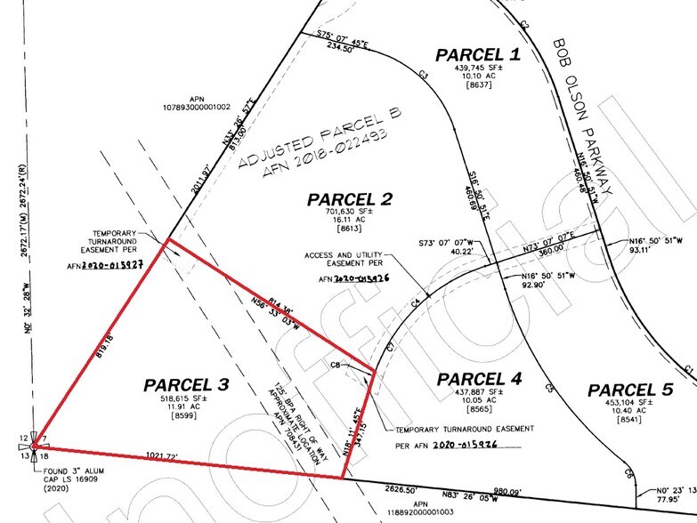 8599 Bob Olson `, Kennewick, WA for sale - Plat Map - Image 3 of 4