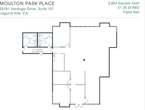 23181 Verdugo Dr, Laguna Hills, CA for lease Floor Plan- Image 1 of 1