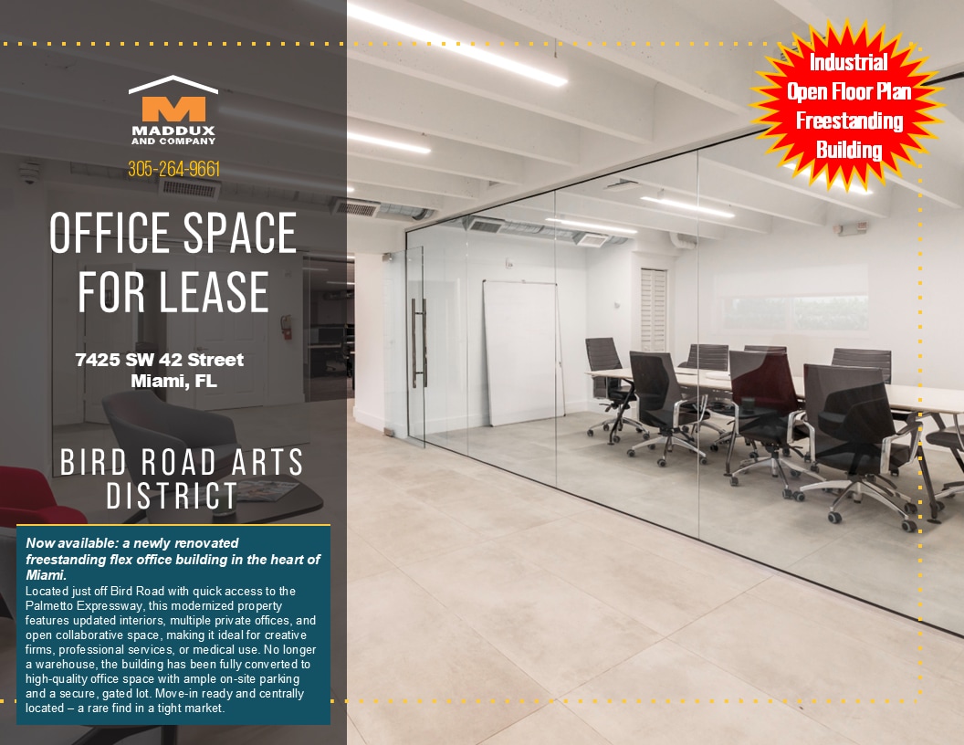 7425 SW 42nd St, Miami, FL for lease Building Photo- Image 1 of 9