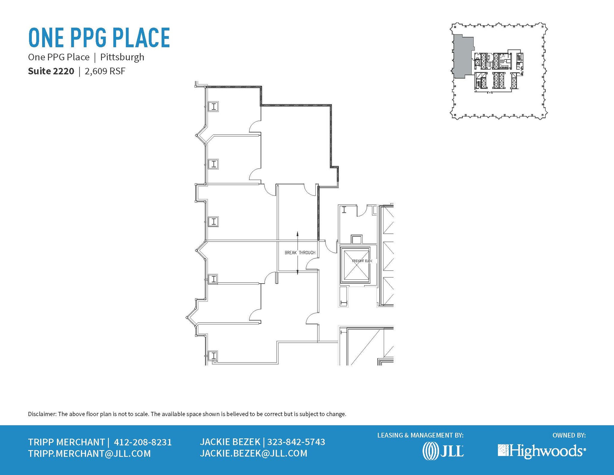 1 PPG Pl, Pittsburgh, PA for lease Floor Plan- Image 1 of 1