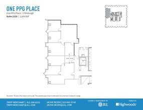 1 PPG Pl, Pittsburgh, PA for lease Floor Plan- Image 1 of 1