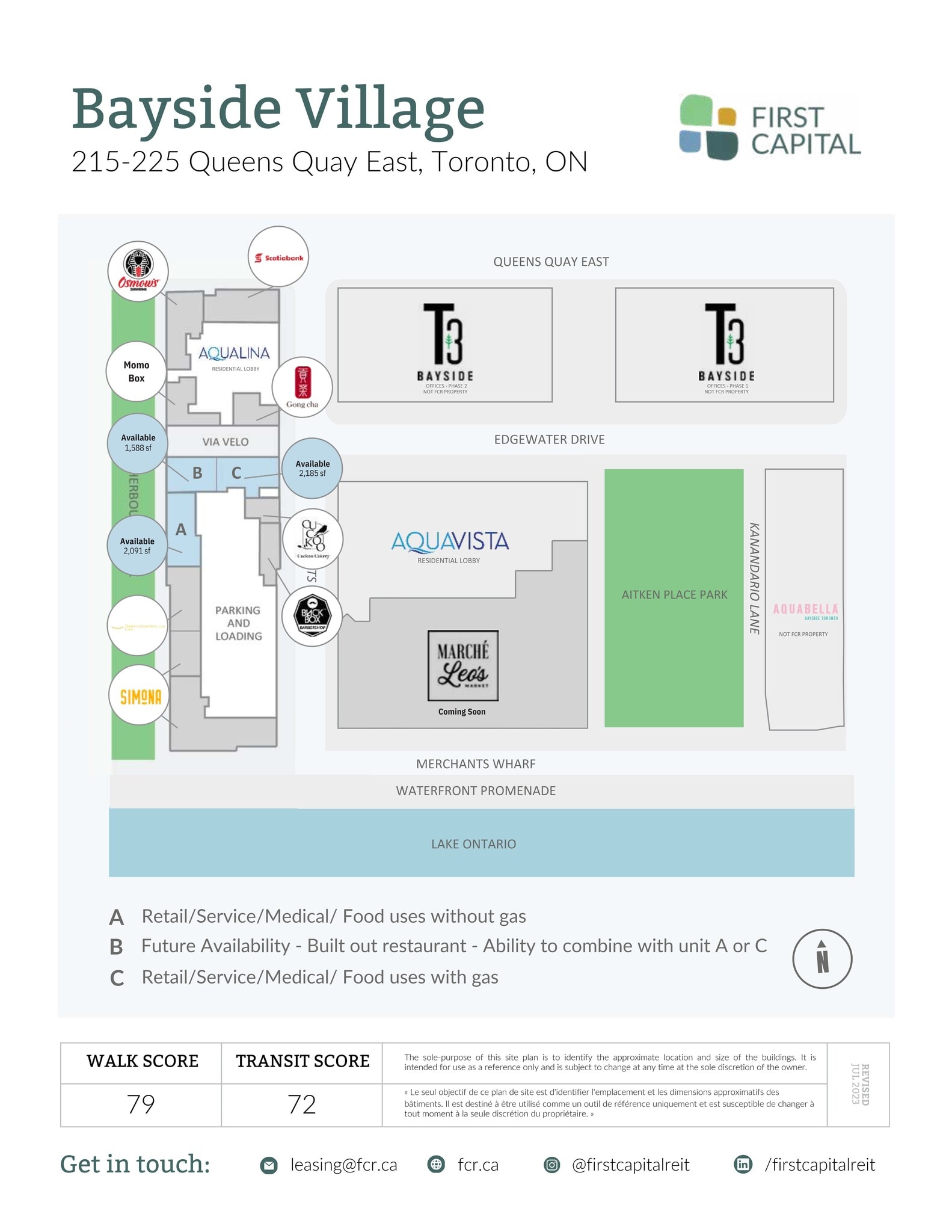 215 Queens Quay E, Toronto, ON for lease Site Plan- Image 1 of 1