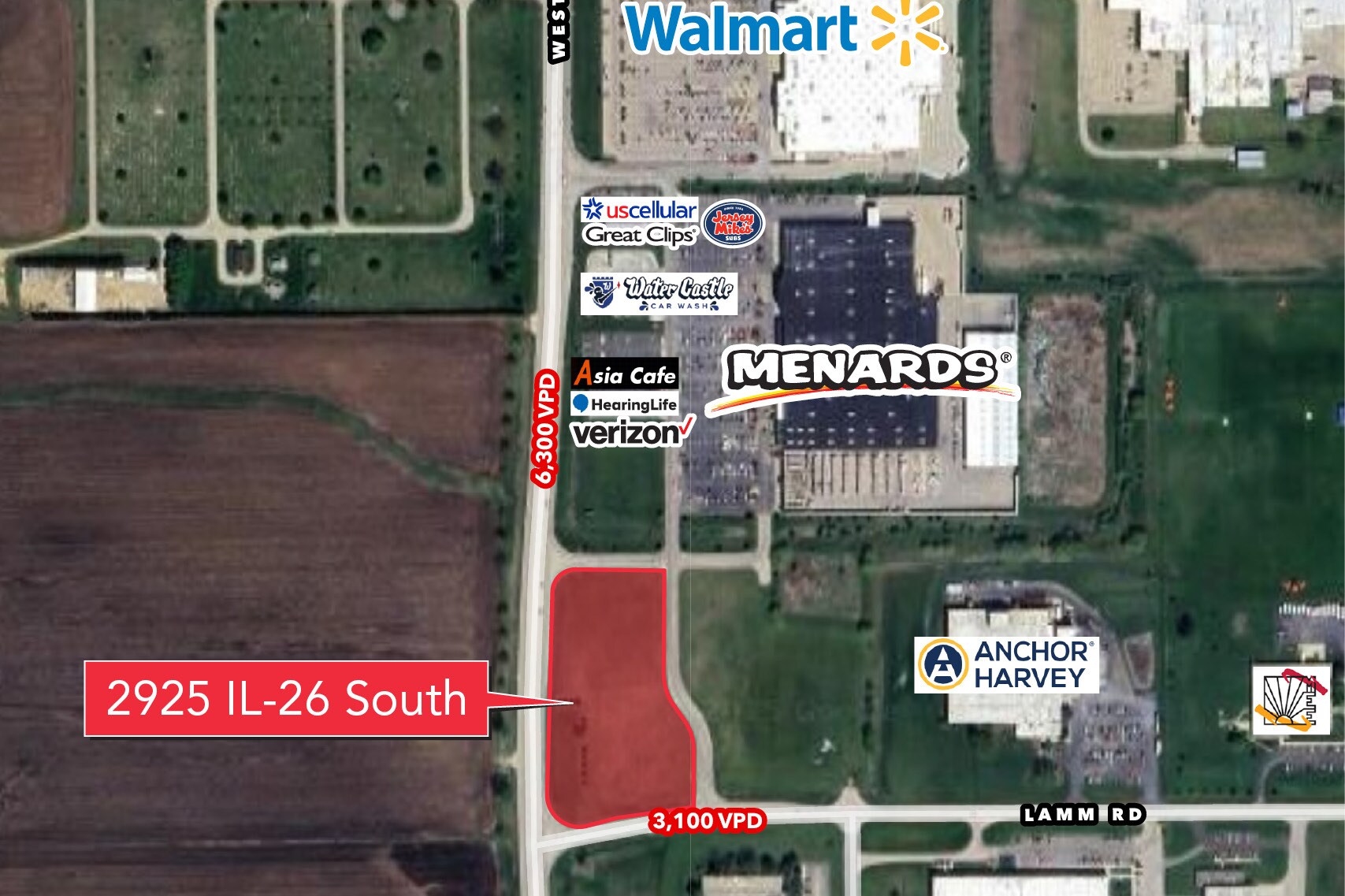 2925 Illinois Route 26 S, Freeport, IL for lease Aerial- Image 1 of 2