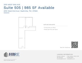 3310 West End Ave, Nashville, TN for lease Site Plan- Image 1 of 1