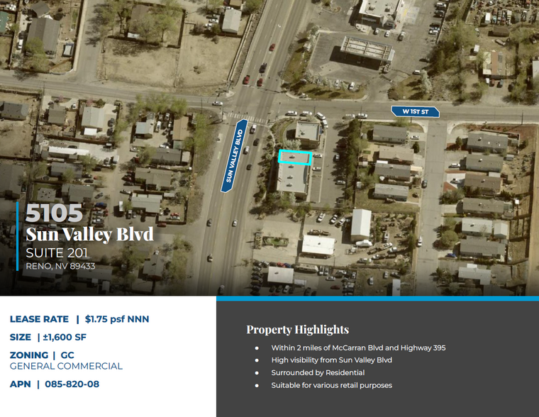 5105 Sun Valley Blvd, Reno, NV for lease - Building Photo - Image 2 of 3