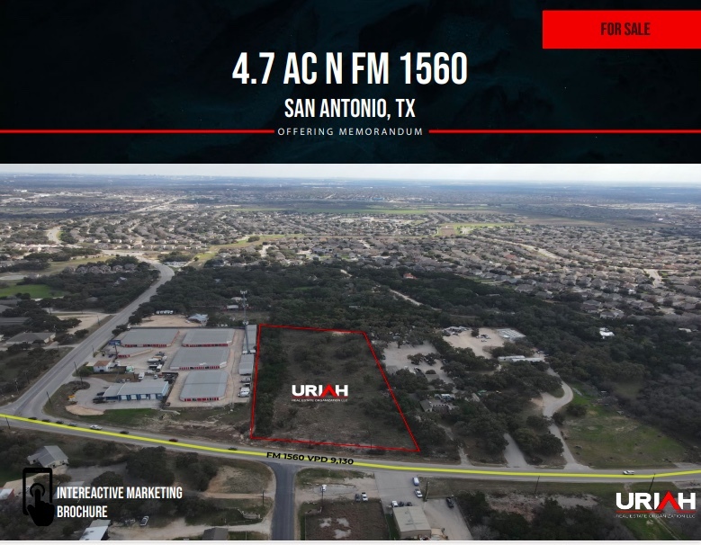 4.7 Acres on FM 1560, San Antonio, TX for sale Primary Photo- Image 1 of 4