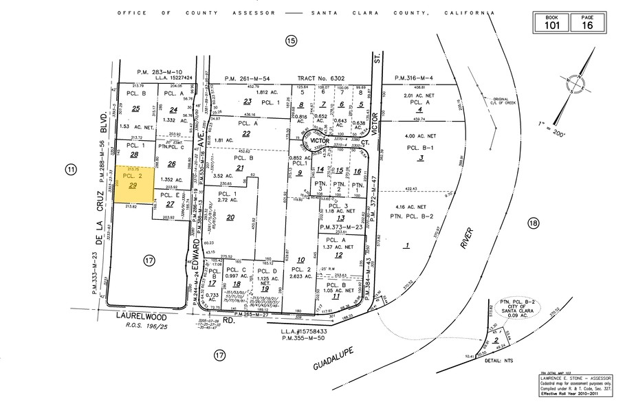 3303-3333 De La Cruz Blvd, Santa Clara, CA for lease - Plat Map - Image 3 of 4