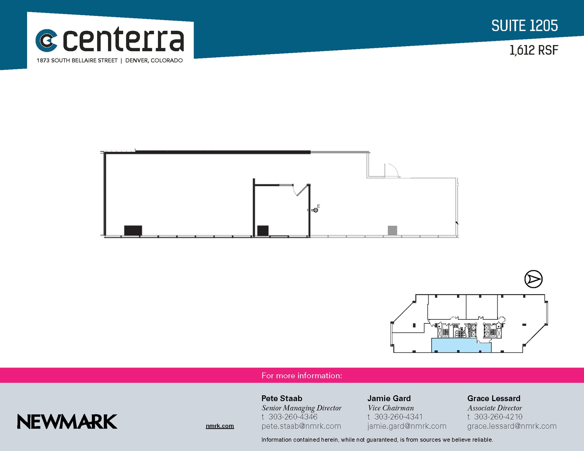 1873 S Bellaire St, Denver, CO for lease Floor Plan- Image 1 of 1