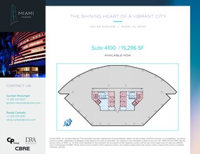 100 SE 2nd St, Miami, FL for lease Site Plan- Image 1 of 1