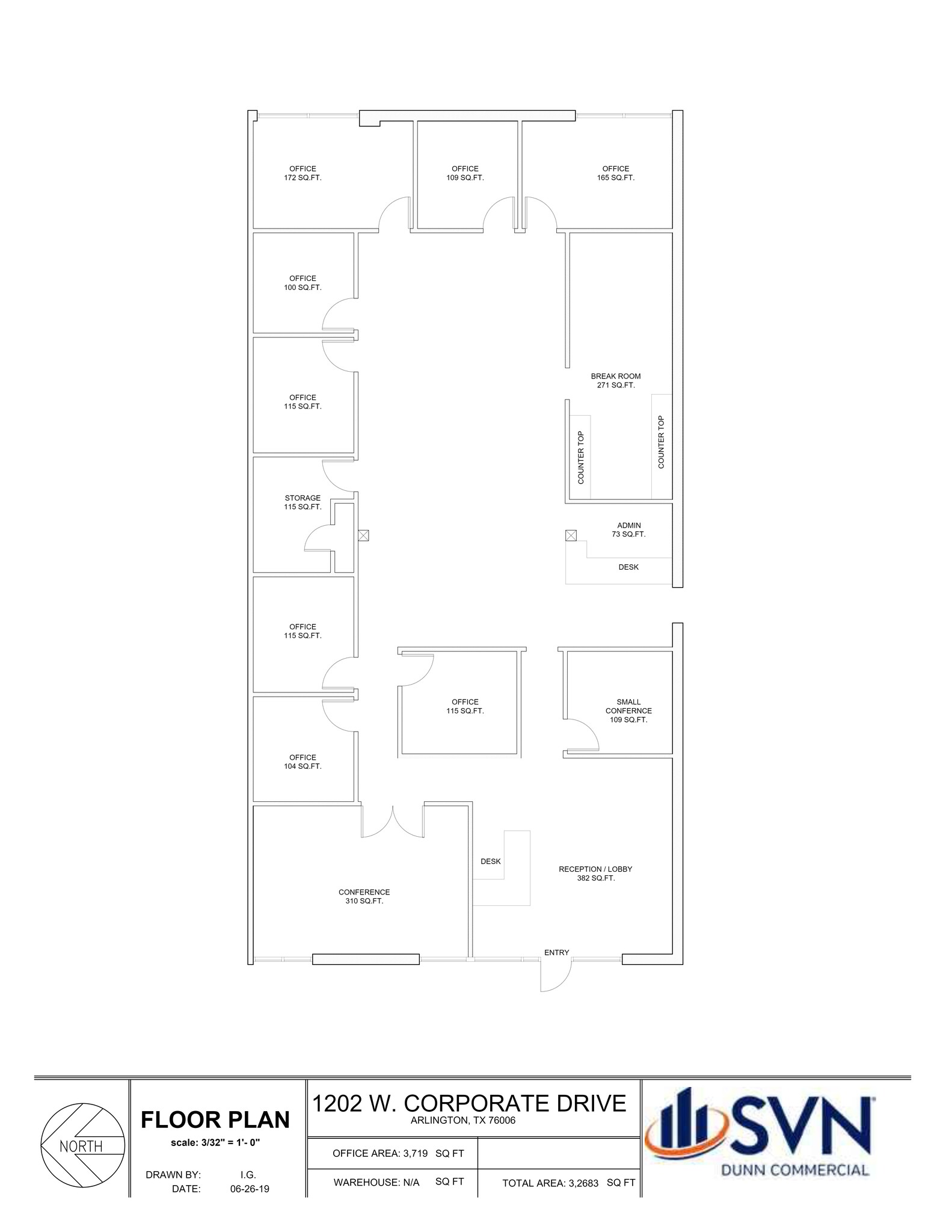 2401 Avenue J, Arlington, TX for lease Site Plan- Image 1 of 1