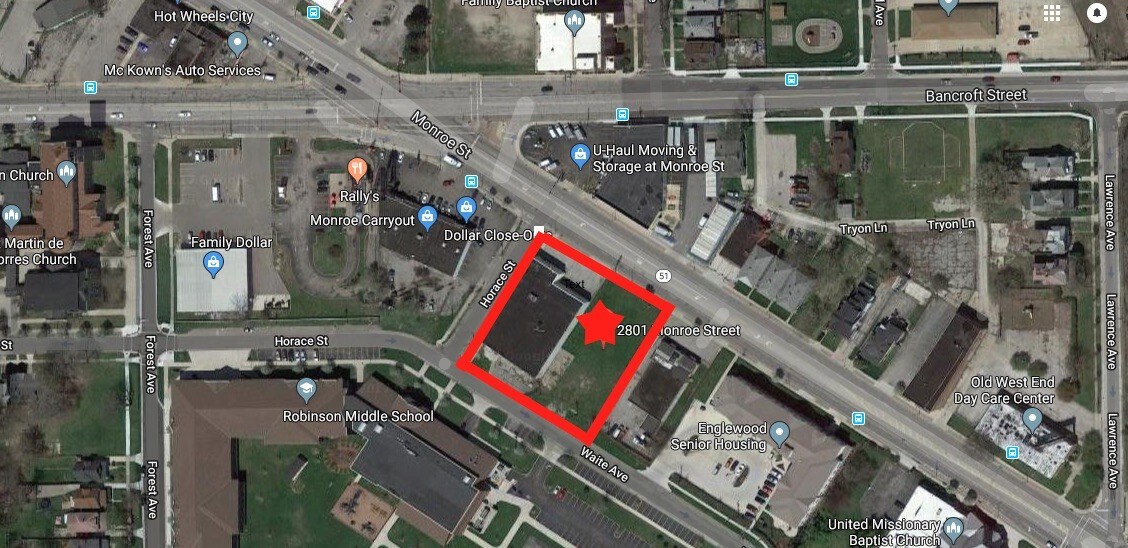 2821 Monroe St, Toledo, OH for sale Aerial- Image 1 of 1