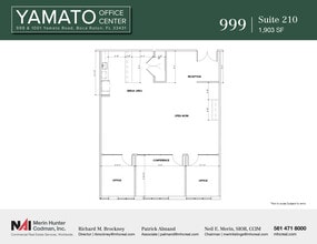 999-1001 W Yamato Rd, Boca Raton, FL for lease Floor Plan- Image 1 of 2