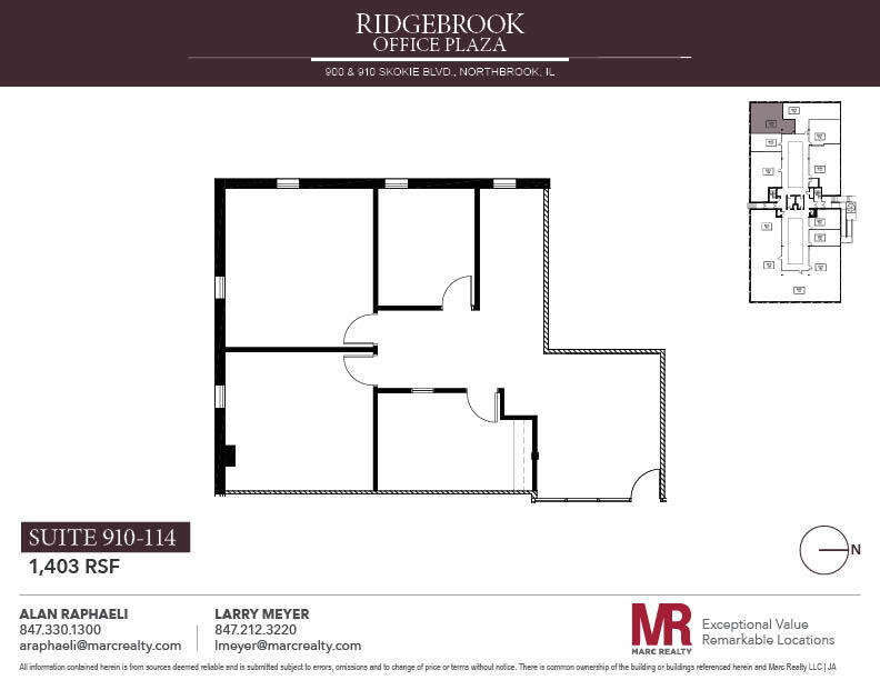 900 Skokie Blvd, Northbrook, IL for lease Floor Plan- Image 1 of 1