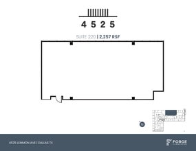 4525 Lemmon Ave, Dallas, TX for lease Floor Plan- Image 1 of 1