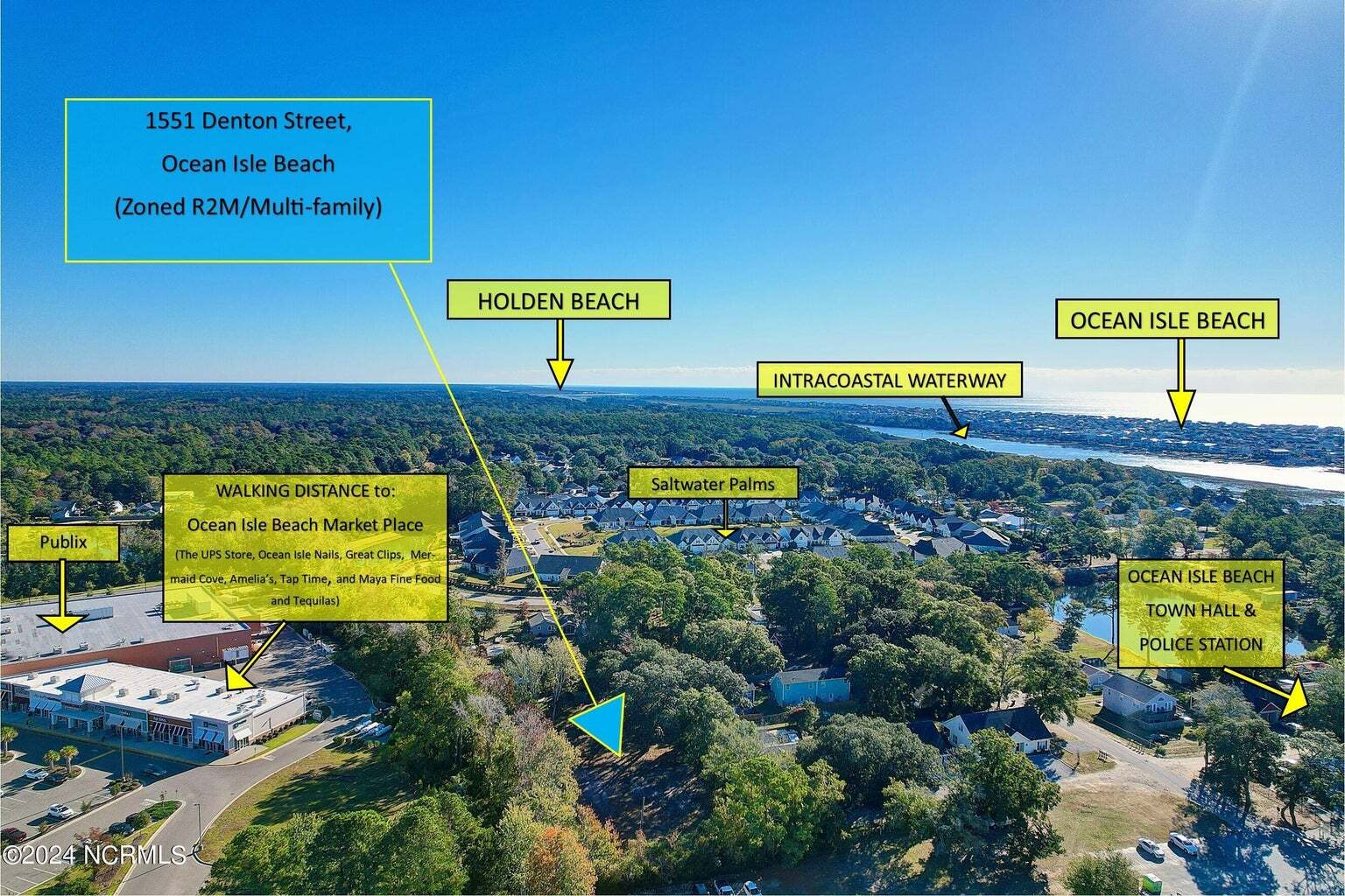 1551 Denton St SW, Ocean Isle Beach, NC for sale Aerial- Image 1 of 19