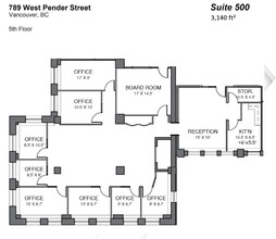 789 W Pender St, Vancouver, BC for lease Floor Plan- Image 1 of 1