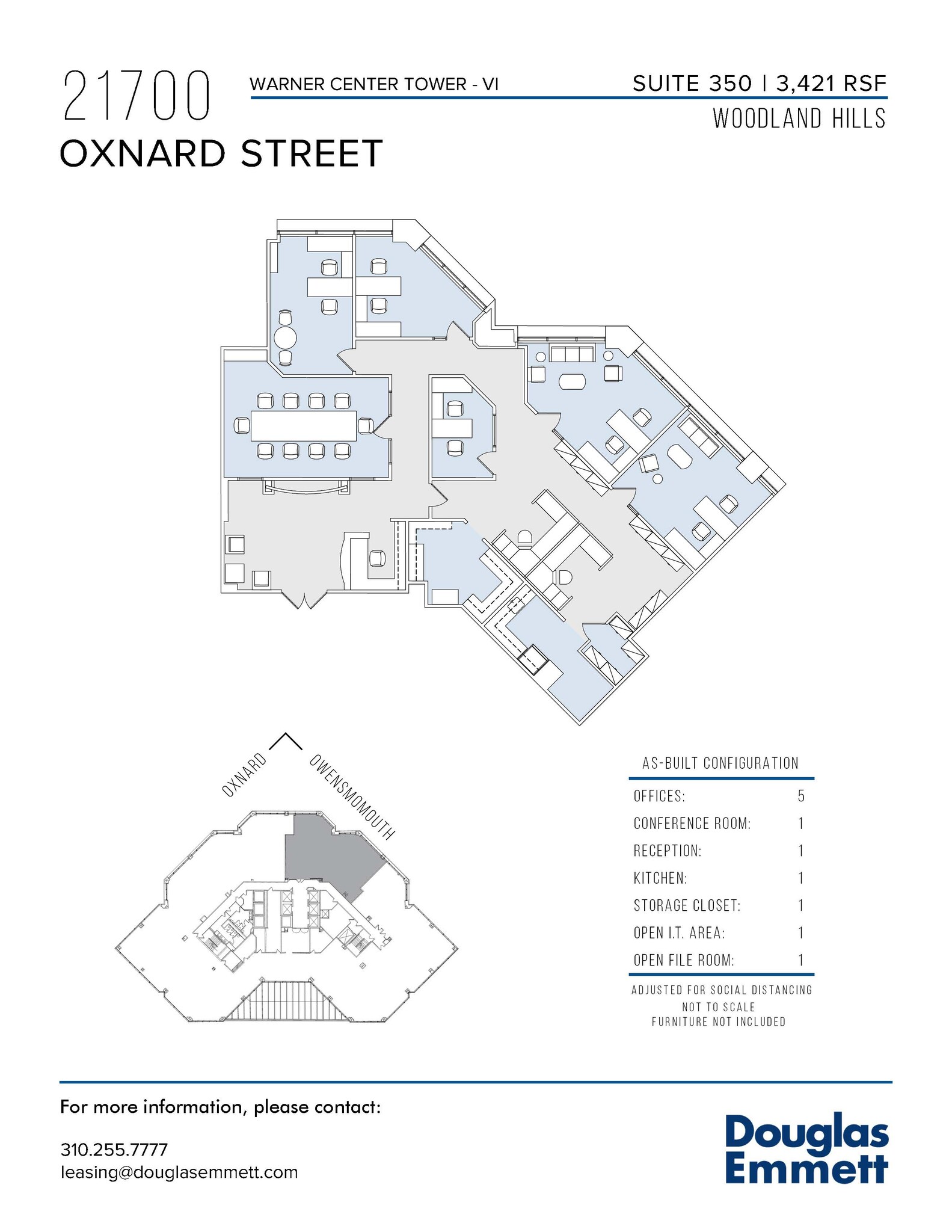 21700 Oxnard St, Woodland Hills, CA for lease Floor Plan- Image 1 of 1