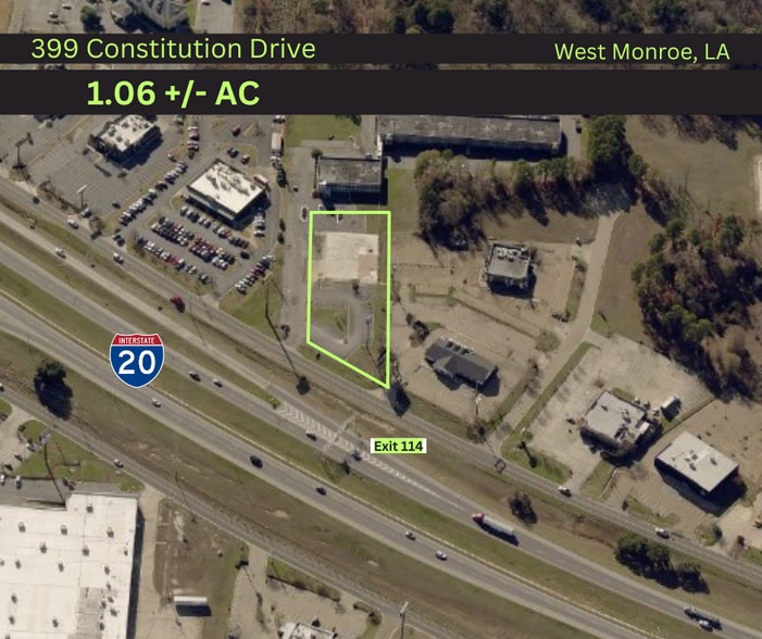399 Constitution Dr, West Monroe, LA for sale - Aerial - Image 2 of 4