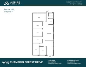 19059 Champion Forest Dr, Spring, TX for lease Floor Plan- Image 1 of 2
