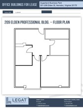 209 Elden St, Herndon, VA for lease Floor Plan- Image 1 of 1