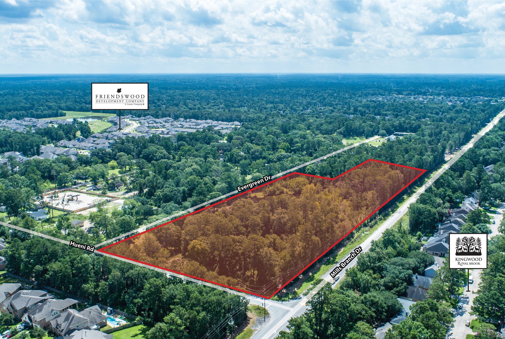 Mills Branch Rd & Hueni rd, Porter, TX for sale Primary Photo- Image 1 of 4