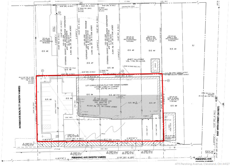 4711 Pershing Ave, Cleveland, OH for lease Site Plan- Image 1 of 1