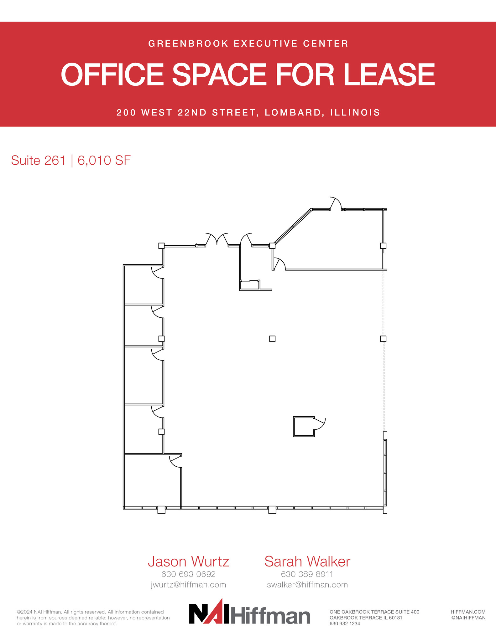 200 W 22nd St, Lombard, IL for lease Floor Plan- Image 1 of 2