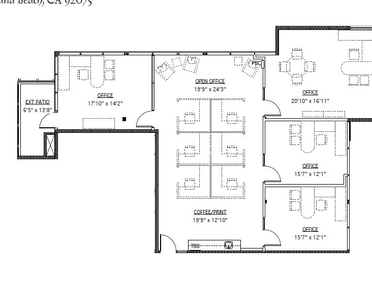 505 Lomas Santa Fe Dr, Solana Beach, CA for lease Floor Plan- Image 1 of 1