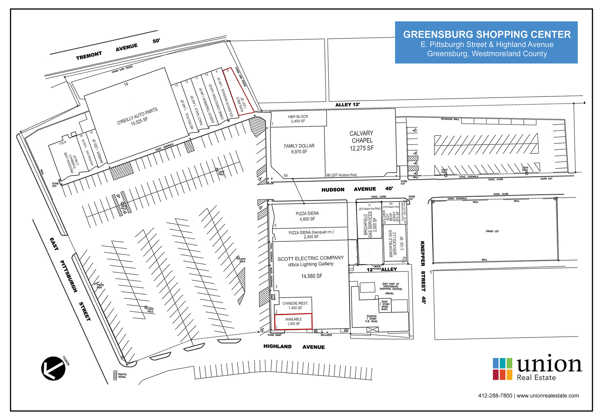 400-434 E Pittsburgh St, Greensburg, PA for lease Site Plan- Image 1 of 2