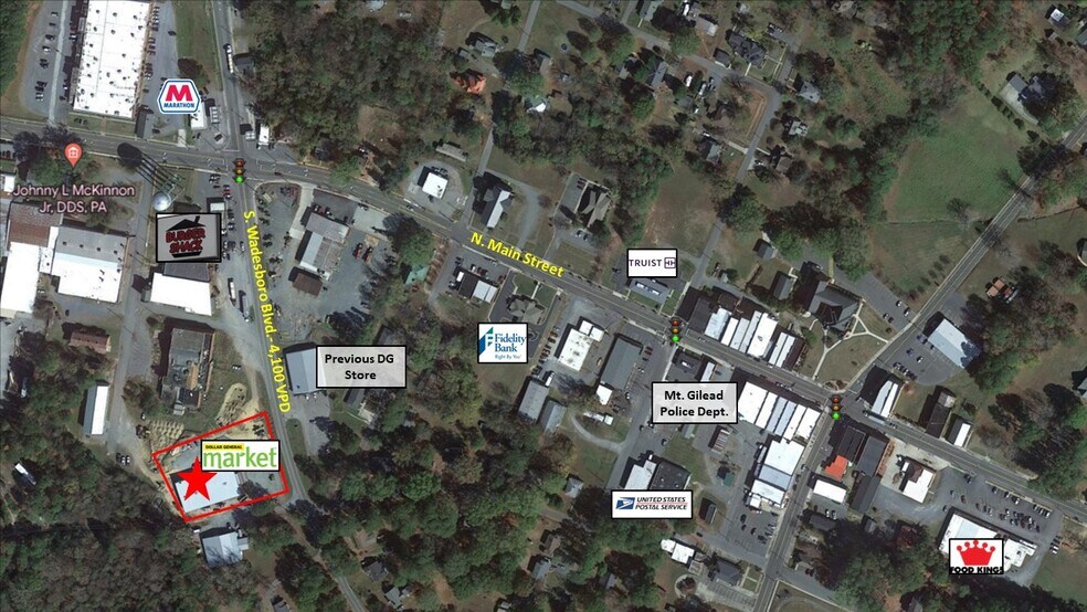 176 S Wadesboro Blvd, Mount Gilead, NC 27306 Dollar General "Market