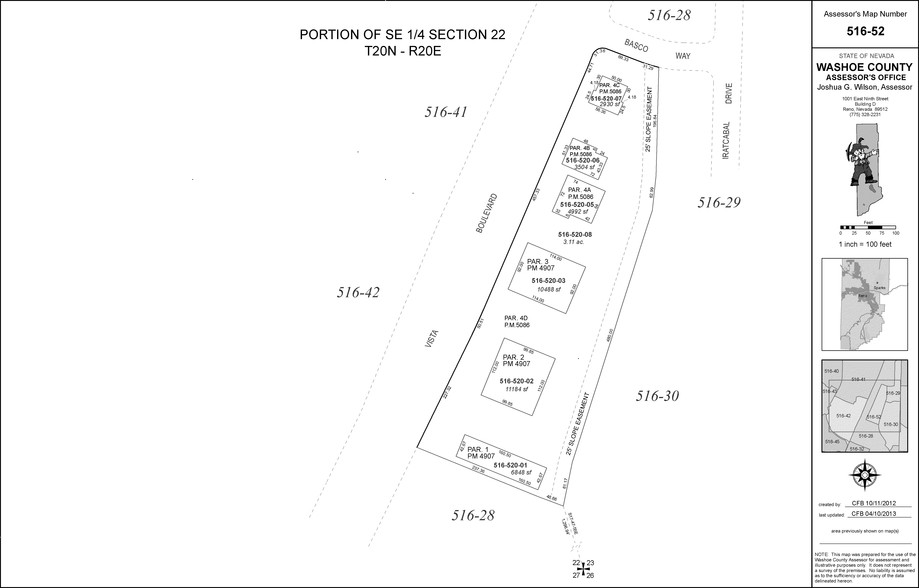 4970-4984 Vista Blvd, Sparks, NV for sale - Plat Map - Image 3 of 3