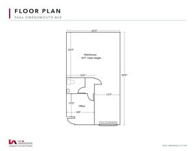 9666 Owensmouth Ave, Chatsworth, CA for lease Floor Plan- Image 1 of 4