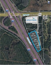 225, 245, 265 Memorial Pky, New Smyrna Beach, FL - aerial  map view