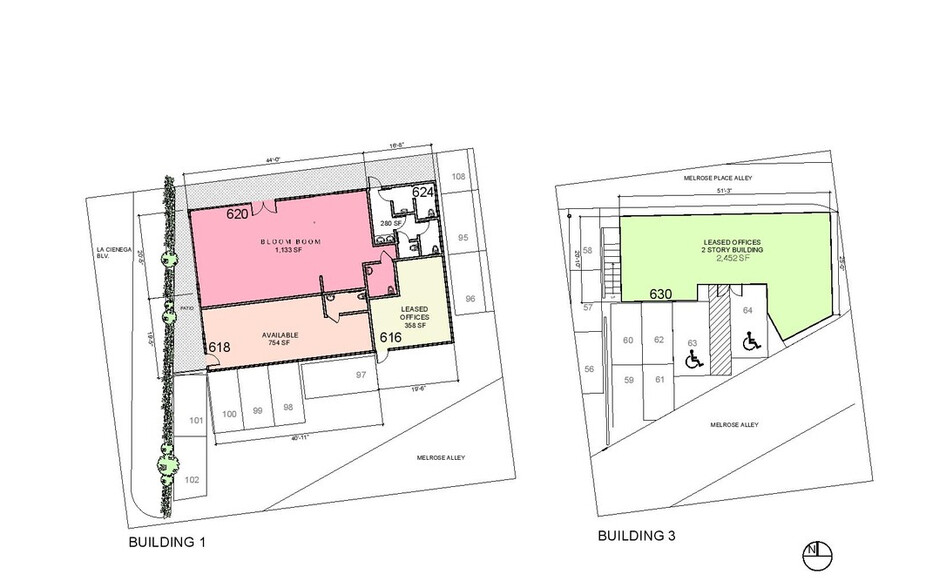 616-630 N La Cienega Blvd, West Hollywood, CA for lease - Floor Plan - Image 3 of 7