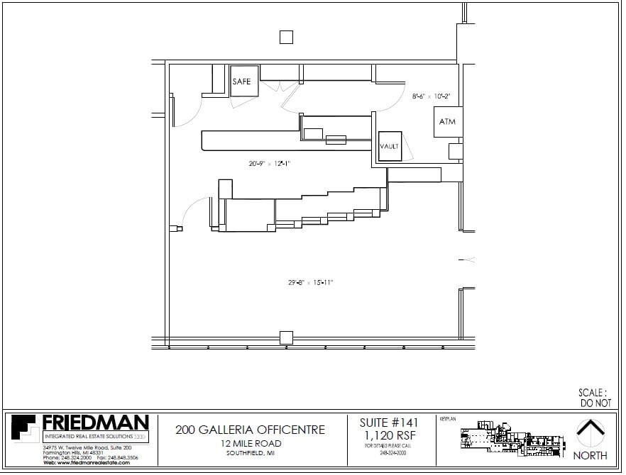 200 Galleria Officentre, Southfield, MI for sale Floor Plan- Image 1 of 2