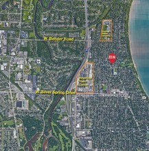 5966 N Santa Monica Blvd, Whitefish Bay, WI - aerial  map view