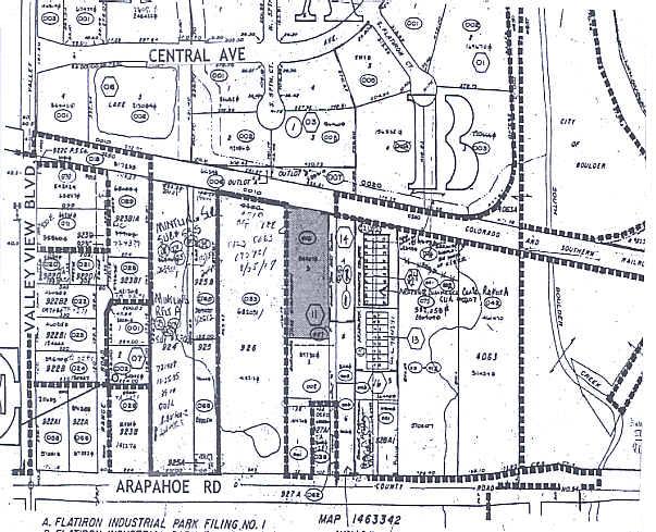 5717 Arapahoe Ave, Boulder, CO for sale - Plat Map - Image 2 of 6