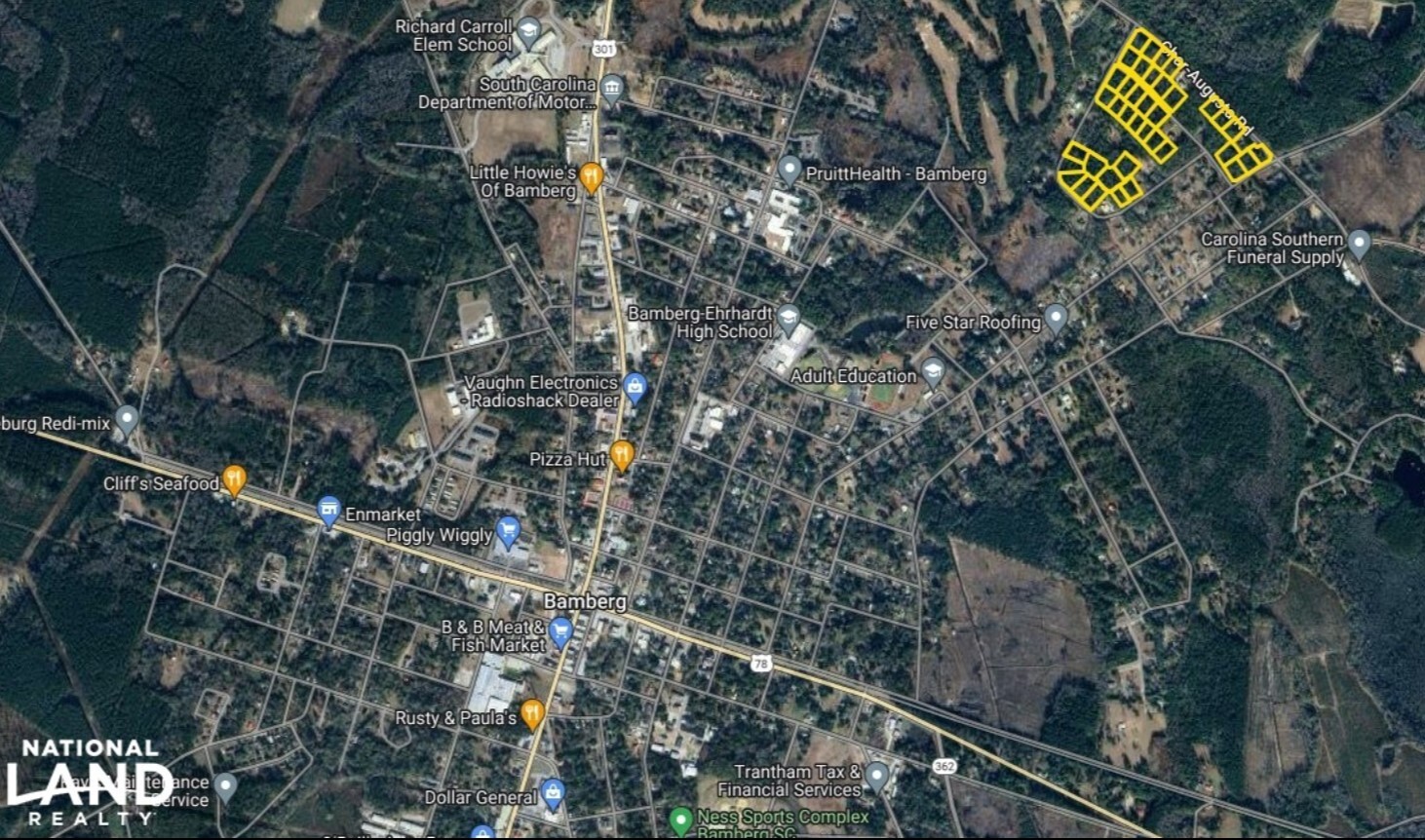 0 Char-Augusta Road, Bamberg, SC for sale Aerial- Image 1 of 13