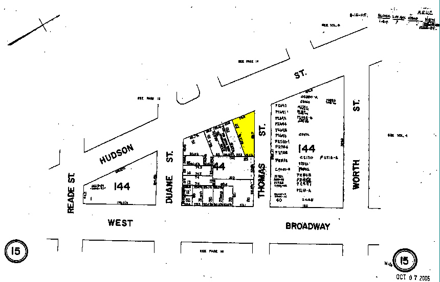 50 Hudson St, New York, NY for sale Plat Map- Image 1 of 1