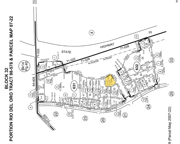 Plumas Lake Blvd, Olivehurst, CA for sale - Plat Map - Image 1 of 1