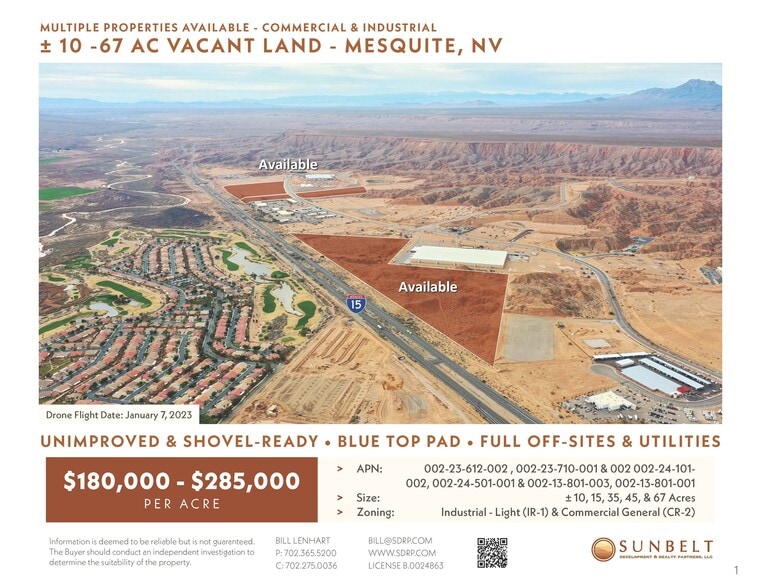 Wittwer Trail & W Pioneer Blvd, Mesquite, NV for sale - Building Photo - Image 1 of 1